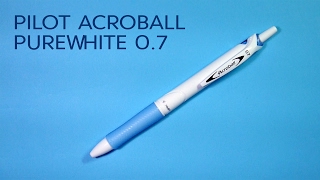 Pilot Acroball PureWhite on Moleskine Cahier Journal [upl. by Ennovi]