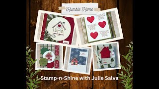 Humble Home Free Card Class  StampnShine with Julie Salva [upl. by Sami]