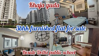 3bhk furnished flat for sale in Hyderabad khajaguda primelocation flatforsale 3bhkfurnishedflat [upl. by Koressa]