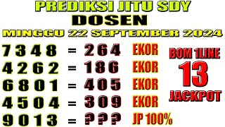 PREDIKSI SIDNEY HARI INI 22 SEPTEMBER 2024  BOCORAN TOGEL SYDNEY HARI INI  RUMUS EKOR SIDNEY [upl. by Jeni]