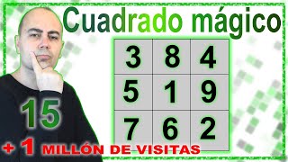 ✳️ CUADRADO MÁGICO Matemático ✳️ CASI Todo Suma 15 [upl. by Philipps]