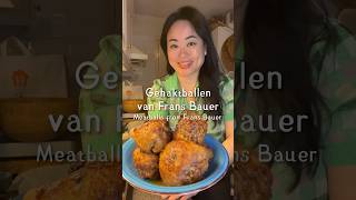 Frans Bauer Gehaktballen Meatballs huibelanda foodvlogger dinerideas foodlover easy homemade [upl. by Euqina]