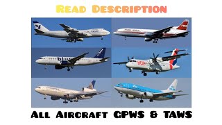 🔊✈️All Aircraft GPWSTAWS quotPull Upquot Compilation ✈️🔊 [upl. by Oyek]