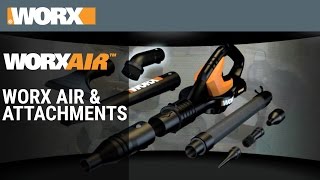 20V MaxLithium WORX AIR  Attachments [upl. by Mittel356]