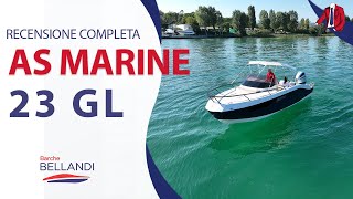 AS 23 MARINE GL  Recensione BARCA carrellabile con test di velocità sul Lago di Garda [upl. by Lodovico]