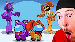 MINI CREWMATE VS POPPY PLAYTIME amp SMILING CRITTERS CHARACTERS Funny Animations [upl. by Norrv]