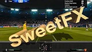 SweetFX enabled in  Pro Evolution Soccer 2015  gameplay PC Win 81 Improved graphics mod [upl. by Amzu]