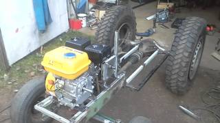 My little homemade garden tractor part2  65hp [upl. by Acker879]