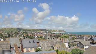 10th July  Wet start sunny later  Swanage Dorset Webcam Timelapse [upl. by Vod]