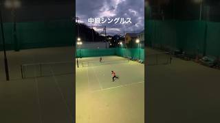 2024128 中級シングルス大会風景 テニス tennis レオーネカップ game singles highlight [upl. by Hillel]