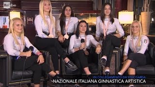 La Nazionale di ginnastica artistica femminile Italiana  Che tempo che fa 13102019 [upl. by Yoj459]