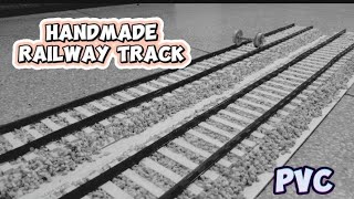 MY NEW HANDMADE RAILWAY TRACK MODEL USING PVC BOARD USING SUNBOARD [upl. by Junieta]