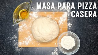 Masa para pizza casera  Receta fácil y rápida  La Cocina de Liz [upl. by Ciccia]