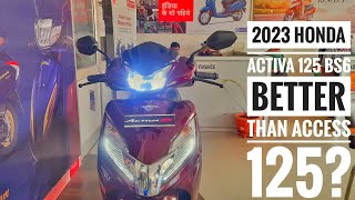 2023 HONDA ACTIVA 125 BS6  PRICE FEATURES ENGINE Details  Access 125 or Activa 125 [upl. by Sofko407]