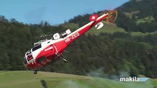 11 minutes 55 of Lama and Alouette III action Saanen August 2009 [upl. by Nimajneb]