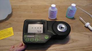 Proper calibration of Milwaukee Digital Refractometer [upl. by Loziram]