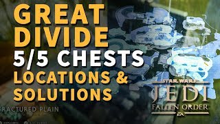 All Great Divide Chests Locations Bogano Star Wars Jedi Fallen Order [upl. by Comptom]