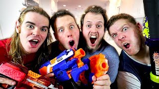 WHAT IS YOUR FAVORITE NERF GUN QampA with Aaron Drac Mike and Josh  Nerf House [upl. by Mccreary]