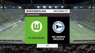 FIFA 22  Wolfsburg vs Arminia Bielefeld  Germany Bundesliga  09 April 2022  Gameplay [upl. by Selrahcnhoj]