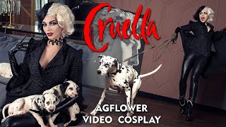 Cruella Disney Cosplay AGflower dalmatians [upl. by Obediah]