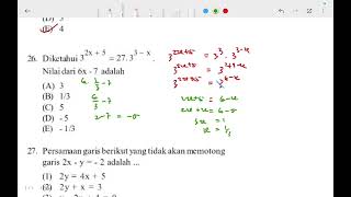 part 5 pembahasan soal inten SNBT 2023 pengetahuan kuantitatif 2529 [upl. by Hermione92]