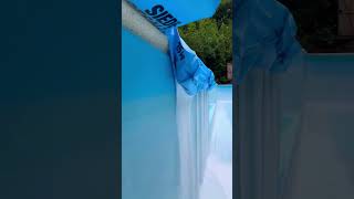 Satisfying Way to clean the Pool satisfying pool cleaning short [upl. by Ardnoel]