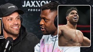 Francis Ngannou on Alistair Overeems Power and His Own Happiness [upl. by Rimhsak]