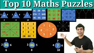 Top 10 Maths Puzzles  Maths Puzzle  How to solve maths puzzle easily  imran sir maths [upl. by Ihcalam]