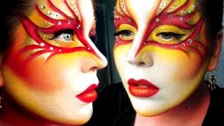 Cirque Du Soleil Worlds Away Inspired Makeup Tutorial [upl. by Kaile]