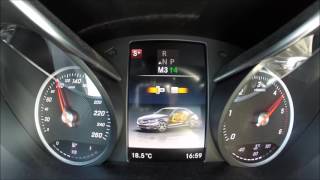 Mercedes C220d 2016  Acceleration 060mph  0100 kph [upl. by Ive]