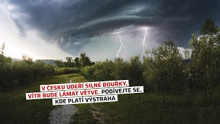 V Česku udeří silné bouřky vítr bude lámat větve Podívejte se kde platí výstraha [upl. by Nodearb]