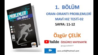 Hız ve Renk TYT ProblemlerOran Orantı Mavi Hız Testi 2 sayfa 1112 [upl. by Yaker]