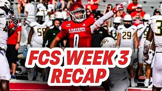 FCS Football Week 3 Recap  EWU Dominates and SIU Surges Back [upl. by Hodess]