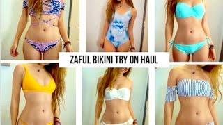 ZAFUL BIKINI HAUL  Try on haul  Review [upl. by Nnil278]