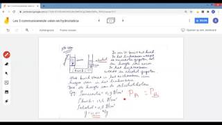 Wet van Communicerende vaten en Hydrostatica voorbeeld som 2 [upl. by Aicirtak]