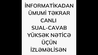 İnformatikadan 2ci cəhd imtahanına dəstək [upl. by Hovey45]