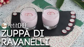 Zuppa fredda di ravanelli  Antipasto fresco e gustoso video tutoria PetitChefit [upl. by Aihtnyc]