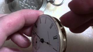 How I repair rotating pocket watch movement in case Waltham [upl. by Itnahs]