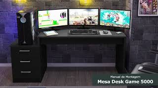 Manual de montagem Mesa Desk Game 5000 [upl. by Englebert]