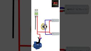 Single phase motor connection shorts youtubeshorts [upl. by Einaffyt]