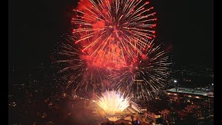 Norway Værstetorvet Fireworks by Drone 4K [upl. by Duky]