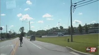 VIDEO Sheriffs Office cruiser rolls away from Ohio traffic stop [upl. by Letney68]