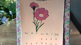 2025 desk calendar in floral theme [upl. by Harrison]