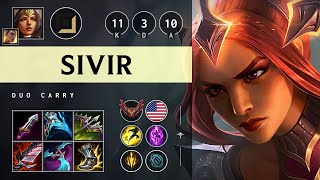 Sivir ADC vs Hwei Godlike  NA Grandmaster Patch 1420 [upl. by Anairol]