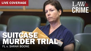 LIVE Suitcase Murder Trial — FL v Sarah Boone — Day 1 [upl. by Mowbray954]