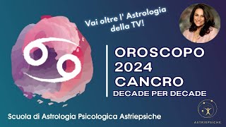 OROSCOPO 2024 PER IL CANCRO  strategie per vivere meglio il 2024 [upl. by Ecirtael]