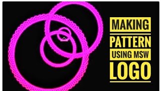 How to make a Pattern in MSW LogoMSW LOGO command for PatternMSW logo command for class 4 amp 5 [upl. by Cromwell]