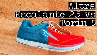 ALTRA Torin 5 vs Escalante 25  My two favourite road running shoes [upl. by Nylcsoj]