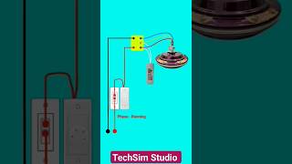 Fan Connection electrical viralvideo shorts TechSimStudio [upl. by Etnovert]