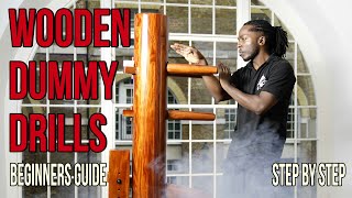 WOODEN DUMMY DRILLS  beginners guide step by step [upl. by Koy]